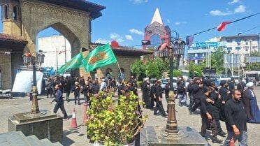 گیلان سیاهپوش عزای رحلت پیامبر مهربانی و شهادت سبط اکبرش
