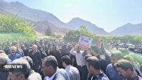 تشییع پیکر دانش‌آموز شهید امیرعلی فلاح در بیرانشهر