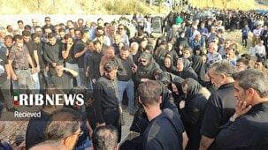 تشییع پیکر جانباز ۷۰ درصد در سپیدان