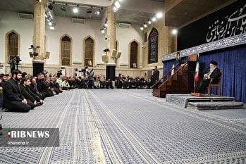 حضور و سخنرانی رهبر معظم انقلاب در مراسم عزاداری شهادت امام رضا علیه‌السلام