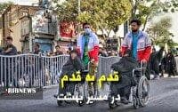 راندن ویلچر برای زائران امارضا تا نجات جان یک فرد با عملیات احیا