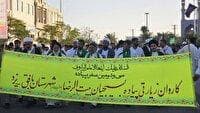 آغاز سی و دومین سفر کاروان پیاده بافق به سمت مشهد مقدس