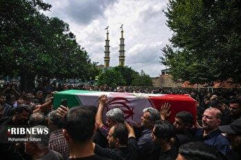 مراسم تشییع پیکر جهان پهلوان امامعلی حبیبی در بابل