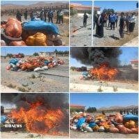امحای بیش از ۴ تن انواع مواد مخدر در الیگودرز