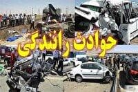 تصادف زنجیره‌ای چهار خودرو با یک کشته و پنج مصدوم