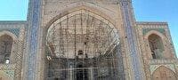 جمع‌آوری داربست‌های مسجد جامع عتیق قزوین