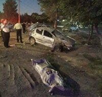 واژگونی خودرو با یک کشته و ۲ مصدوم در جاده آرامگاه فردوسی مشهد