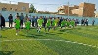 افتتاح چمن مصنوعی مدرسه شهید سردار کاظمی در نقده