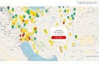 کیفیت هوای شهرستان سرایان در وضعیت ناسالم