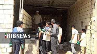 نوجوانان جهادگر برای ساخت منزل دست به کار شدند