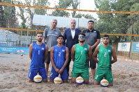 پیگیری اردوی ملی پوشان المپیکی والیبال ساحلی ناشنوایان در بندر ترکمن