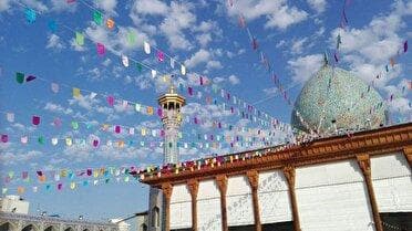 جشن میلاد پیامبر رحمت (ص) و صادق آل محمد (ع) در سومین حرم اهل بیت در ایران