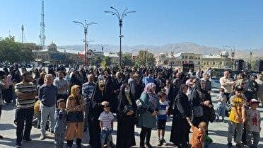 شادپیمایی بزرگ خانوادگی امت محمد (ص) در همدان