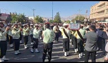 تشییع پیکر مطهر شهید سروان بندری دلی در ایذه