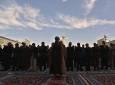 اقامه نماز باران در حرم مطهر رضوی