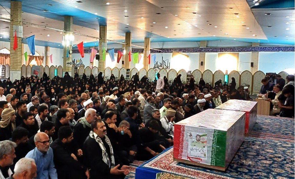 آغاز مراسم تشییع شهدای حادثه تروریستی محور خاش - زاهدان در زابل
