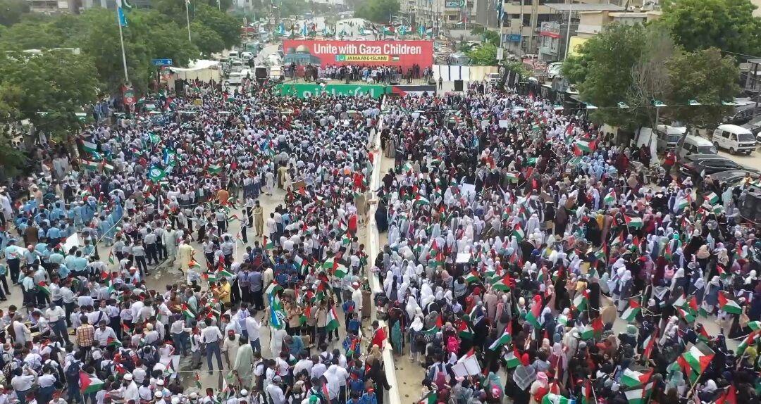 برپایی اجتماع بزرگ برائت از رژیم کودک‌کش صهیونیستی در پاکستان