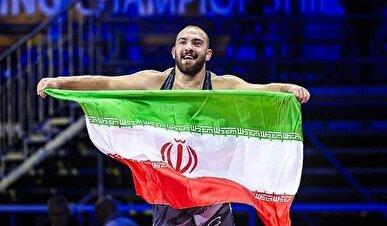 زارع: احترام نظامی به پرچم را به مردم عزیزمان تقدیم می کنم / هدف‌گذاری من طلای جهان بود که به آن رسیدم +فیلم