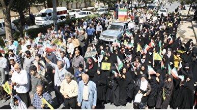 برگزاری جمعه جشم نصر یعنی تا ظالم هست دفاع از مظلوم بر عهده مسلمانان می‌باشد