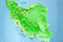 وضعیت آب و هوا امروز جمعه 28 شهریور 1404 + وضعیت استان‌ها