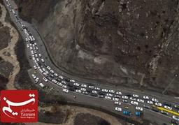 ترافیک سنگین در جاده چالوس و هراز