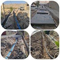 اصلاح ۱۵۰۰ متر شبکه آب روستایی چرام
