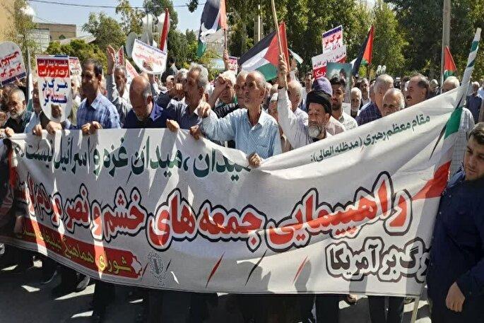 راهپیمایی جمعه خشم و نصر در لرستان برگزار شد + عکس