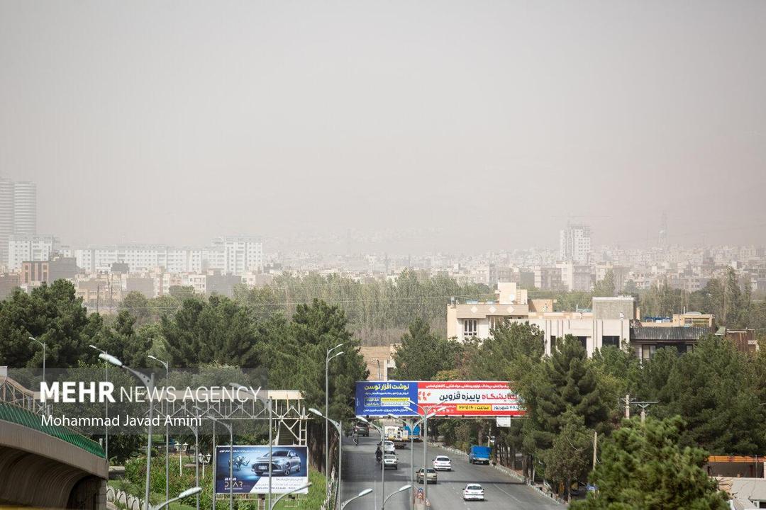 آسمان قزوین در حصار آلودگی‌