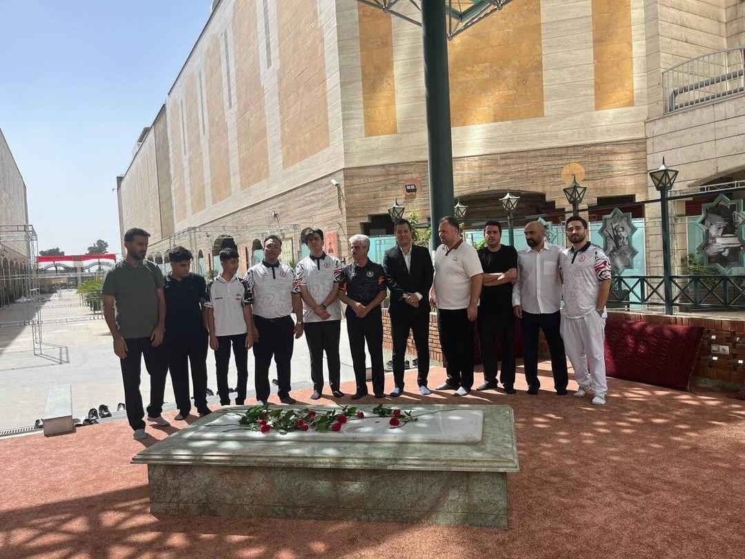 تجدید میثاق جامعه بولینگ و بیلیارد و مراسم غبار روبی گلزار شهدا به مناسبت گرامیداشت هفته دفاع مقدس