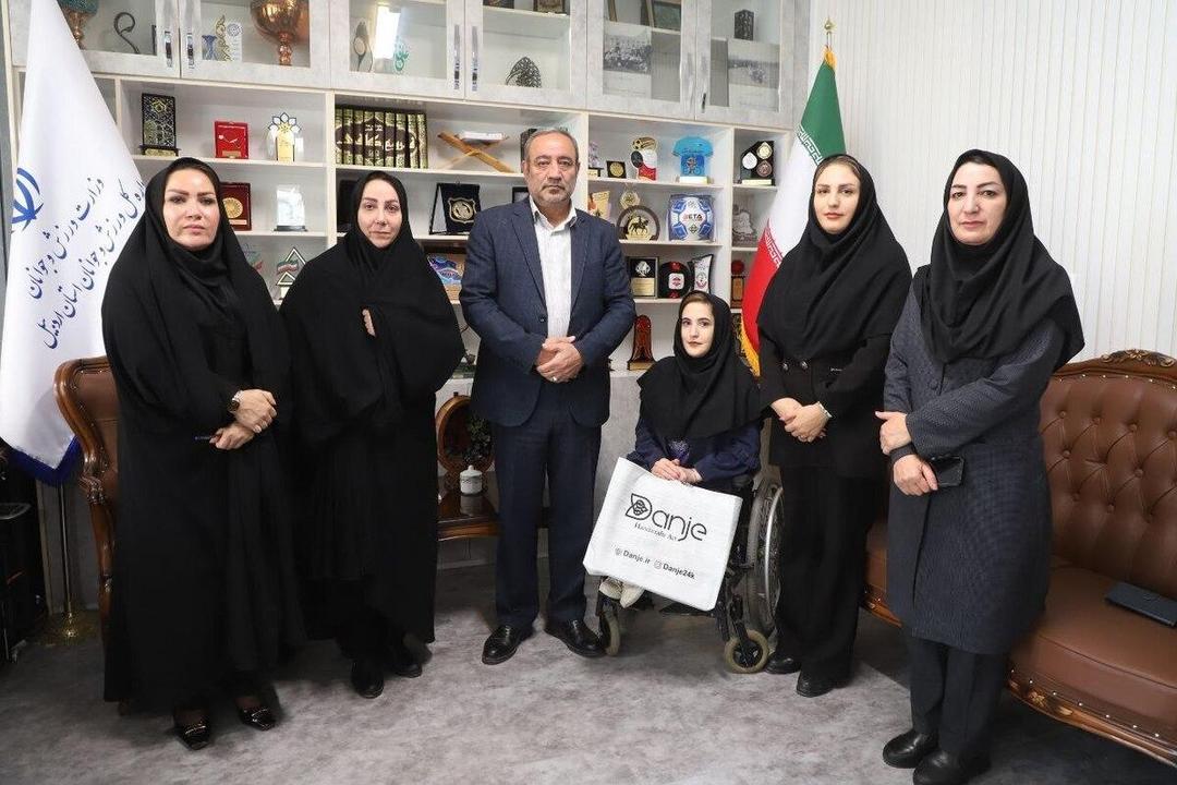 حمایت ویژه از نخستین بانوی ویلچرران اردبیل پس از درخشش کشوری