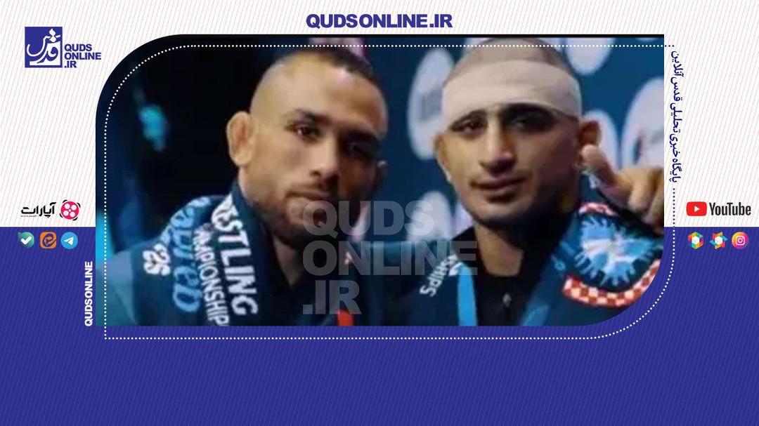 دلجویی ابراهیم غانم از دانیال سهرابی روی سکو