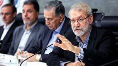 لاریجانی: آمریکا می‌گوید برد موشکی ما باید زیر ۵۰۰ کیلومتر باشد/ مسیر ما در تعارض با سیاست‌های آشوب‌طلبانه‌ی رژیم صهیونیستی است