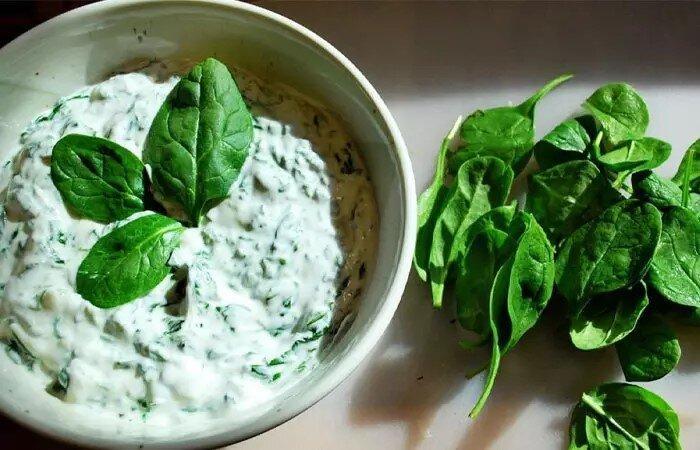 طرز تهیه بورانی اسفناج خانگی