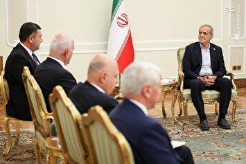 تصاویر | دیدار معاون نخست وزیر آذربایجان با پزشکیان
