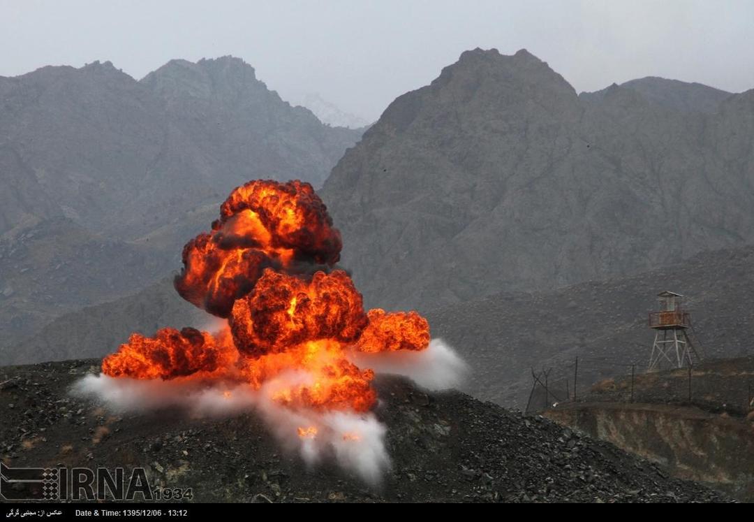 انفجارهای جنوب مشهد ناشی از برگزاری یک نمایش رزمی است
