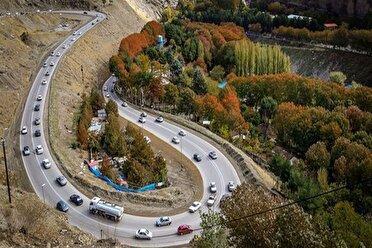 ترافیک سنگین در جاده‌های منتهی به استان مازندران