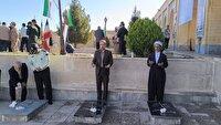 گلباران و غبارروبی مزار شهدای بوکان