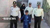 بدرقه فرزند شهید شکرزاده از خانه تا مدرسه