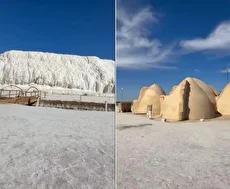 آبشار نمک؛ جایی شگفت انگیز در ایران که به احتمال زیاد هنوز ندیده‌اید (فیلم)