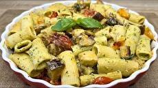 طرز تهیه پاستای بادمجان با روش خاص آشپزان ایتالیایی (فیلم)