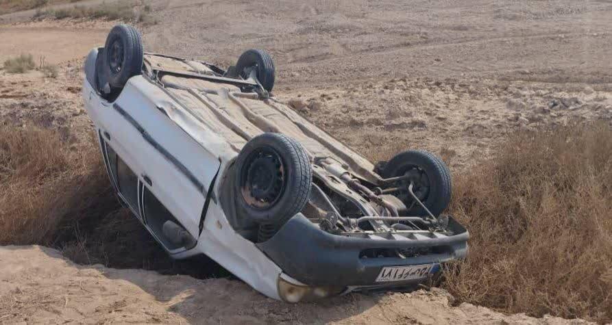 لطفی: واژگونی پراید در محور تربت‌جام منجر به مصدومیت ۵ نفر شد
