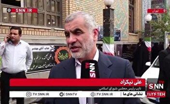 نیکزاد: مجلس یکشنبه نامه نمایندگان درباره ساخت بمب هسته‌ای را بررسی می‌کند