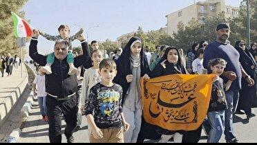 برگزاری همایش پیاده روی در مهستان