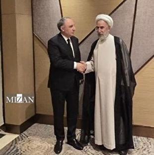 دیدار حجت‌الاسلام و المسلمین موحدی با دادستان کل جمهوری آذربایجان در حاشیه ششمین اجلاس دادستان‌های کل کشور‌های عضو اکو