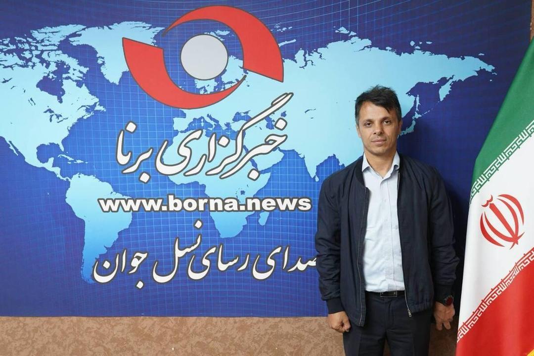 حضور حسن رنگرز در خبرگزاری برنا