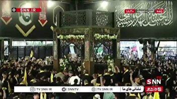 ندای انا «علی العهدی یا نصرالله» مردم لبنان در لحظه عروج (18:21) سید حسن نصرالله