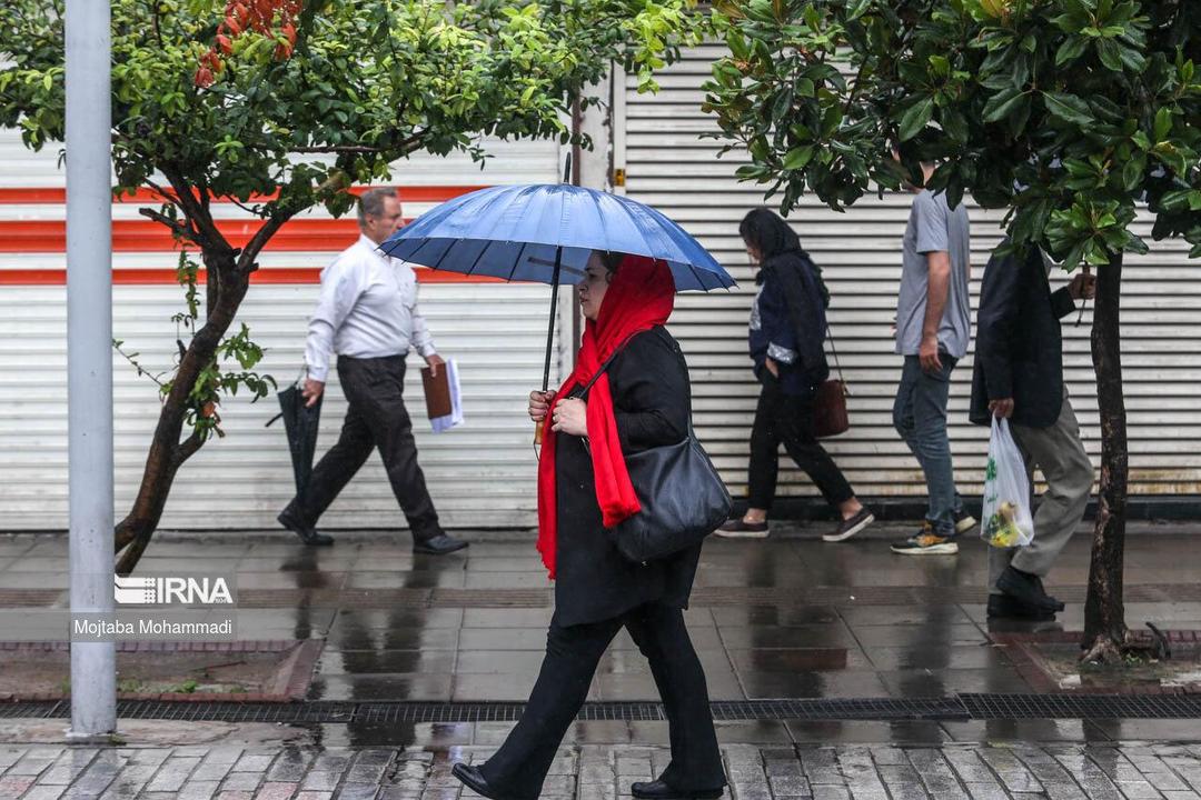 رگبار باران در ۹ استان