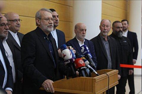علی لاریجانی: از ابتکار دبیرکل حزب‌الله برای گفت‌وگو با عربستان تمجید می‌کنم؛ موضع او کاملاً درست است و گامی در مسیر صحیح به شمار می‌رود / میان ما و ریاض مشورت‌هایی در جریان است؛ امروز روز همکاری است