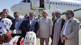 قالیباف وارد استان سمنان شد