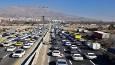 ترافیک سنگین در آزادراه تهران کرج در محدوده شهرک جهان نما